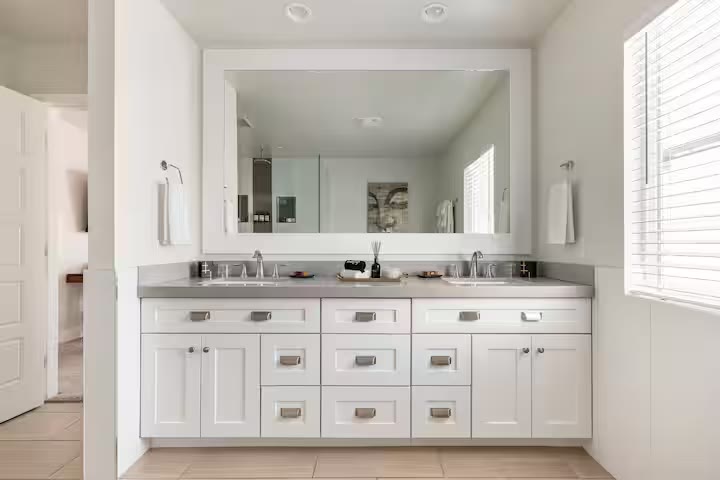 Stylish & Perfect for Families - Guest Bathroom Stylish & Perfect for Families guest bathroom at a direct-booking vacation rental in Phoenix, Arizona