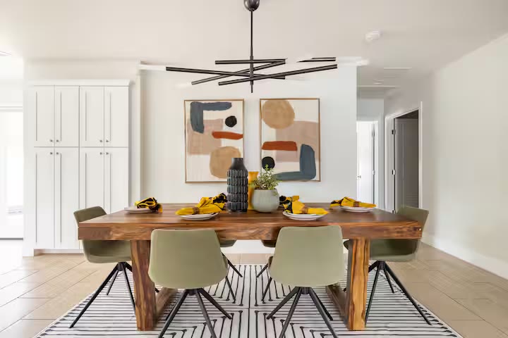 Stylish & Perfect for Families - Dining Room Stylish & Perfect for Families dining room at a direct-booking vacation rental in Phoenix, Arizona