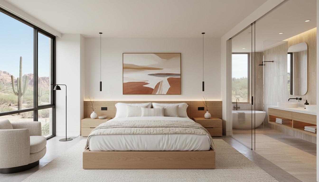 Private bedroom at Modern All-En-Suite Home in Phoenix