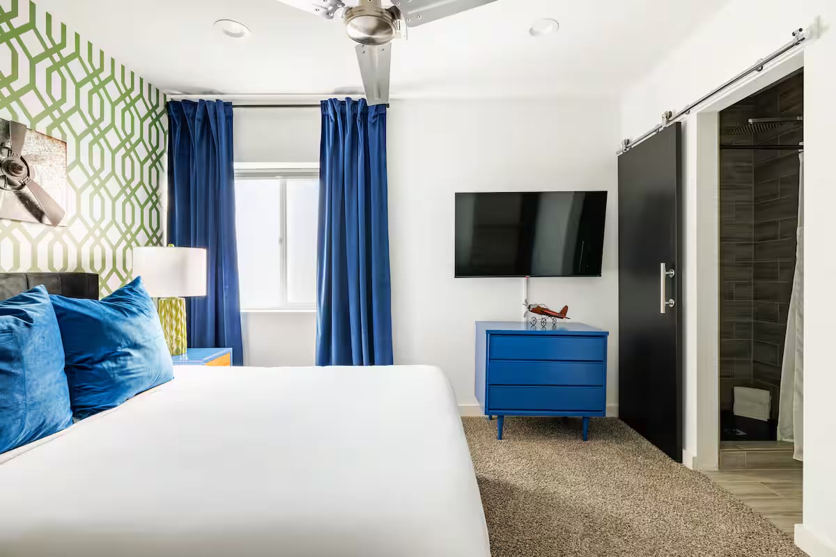 Modern All-En-Suite Home king bedroom at a direct-booking vacation rental in Phoenix, Arizona