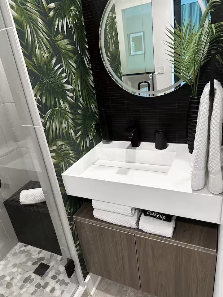 Palm Haven Pool House coffee maker at a direct-booking vacation rental in Phoenix, Arizona